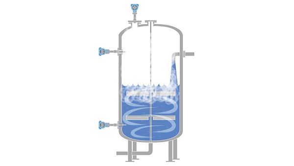 リアクターおよび 混合タンク用レベル測定ソリューション