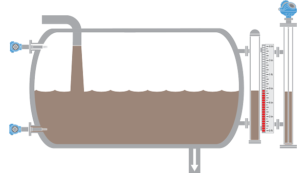緩衝タンクおよびアキュムレータタンク用レベル測定ソリューション